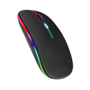 Mouse Bluetooth RGB Recarregável Perciron 3600 DPI Ergonômico Sem Fio