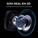 Headphone Gamer Acinaci Bluetooth 5.3 ANC 36h 50mm 2.4G + Wireless + P2