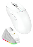 Mouse Gamer Fire Phoenix BK-R3X PAW3311 24000 DPI 1000Hz Tripla Conexão Recarregável