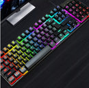 Teclado Semi-Mecânico Gamer RGB ABNT2 107 Teclas USB Plug & Play