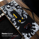 Mousepad Gamer XL Titorion 90x40cm — Base Antiderrapante, Borda Reforçada, Lavável