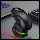Mouse Gamer Fire Phoenix BK-R3X PAW3311 24000 DPI 1000Hz Tripla Conexão Recarregável