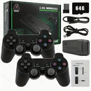 Game Stick 4K — 10.000 Jogos, 2 Controles Wireless, Multi-Sistema, Plug & Play