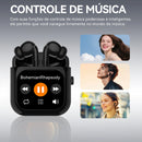 Fone Bluetooth AuraBuds X6 — ANC, Tradução em Tempo Real, 512MB + Tela IP
