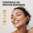 Fone Bluetooth AuraBuds X6 — ANC, Tradução em Tempo Real, 512MB + Tela IP