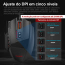 Mouse Gamer MMO Redragon 24000 DPI 17 Botões RGB 1000Hz Sensor Avago USB